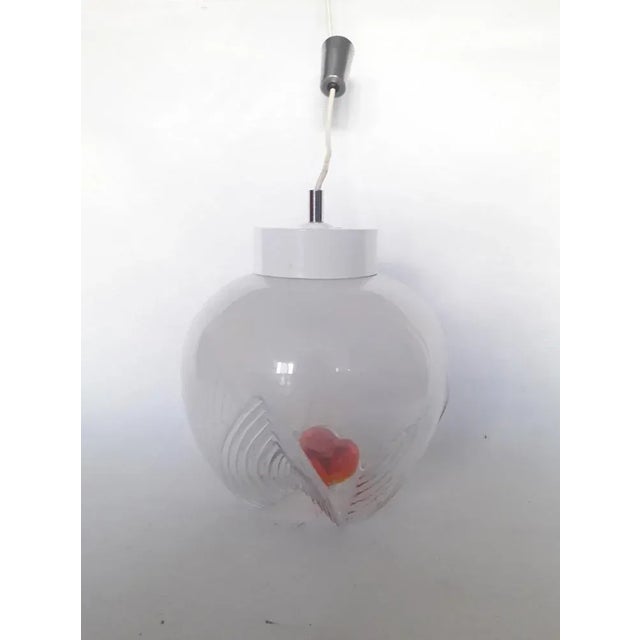 Murano Glass Pendant Lamp, 1970s For Sale - Image 6 of 12