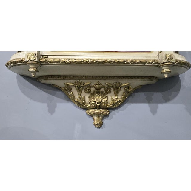 Antique Painted Wall Hanging Vitreen, 1880 For Sale - Image 6 of 17