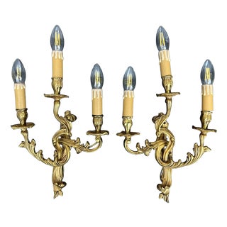 Vintage French Wall Sconces, Set of 2 For Sale