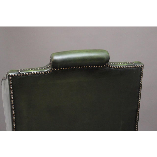 Set of Large Vintage Walnut Wingback Armchairs, 1920 For Sale - Image 13 of 17