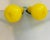 Electric Yellow Modern Italian Blown Art Glass Pears Fruit Sculptures in the Style of Murano - Set of 2 For Sale - Image 8 of 9