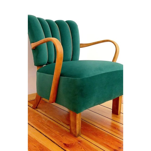 H237 Cocktail Chair attribted to Jindřich Halabala for Up Races, Czechoslovakia, 1950s For Sale - Image 6 of 12