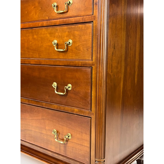 1990s Waterford Furniture Makers Solid Cherry Bachelor’s Chest For Sale - Image 16 of 18