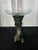 Vintage Castilian Imports Bronze Camel Cornucopia Pedestal With Crystal Bowl For Sale - Image 4 of 9