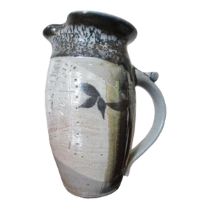 Clay Pitcher Signed by John Hunter