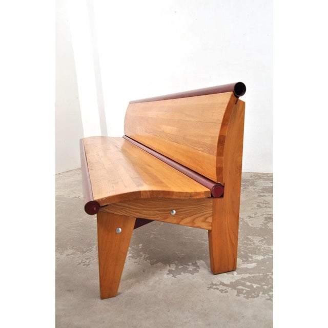 Vintage School Bench, 1950s For Sale - Image 3 of 9