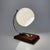 Art Deco Wood and White Glass Table Lamp, 1940s, in Very Good conditions. Designed 1920 to 1949 European Plug (up to...
