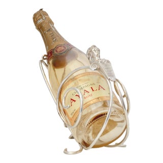 Art Deco Sphinx Wine Pourer w/ Match Striker For Sale