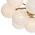2020s Shine Globe Flush Mount, Natural Brass with Swirl Glass For Sale - Image 5 of 8