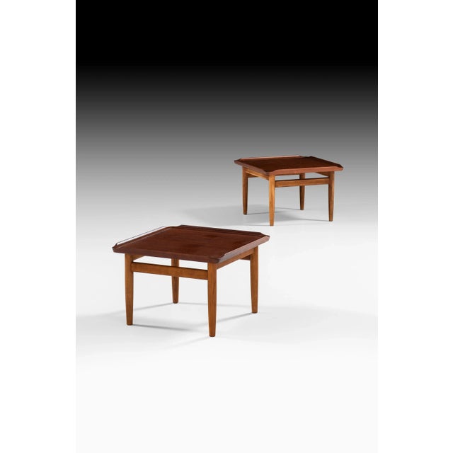 Wood Side Tables by Kurt Østervig for Jason Møbler, Denmark, 1950s, Set of 2 For Sale - Image 7 of 8