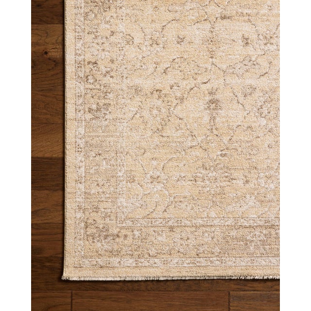 2020s Chris Loves Julia x Loloi Palma Wheat / Bark 3'-6" x 5'-6" Accent Rug For Sale - Image 5 of 7
