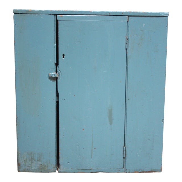 Blue Primitive Shaker Jelly Cupboard Chairish