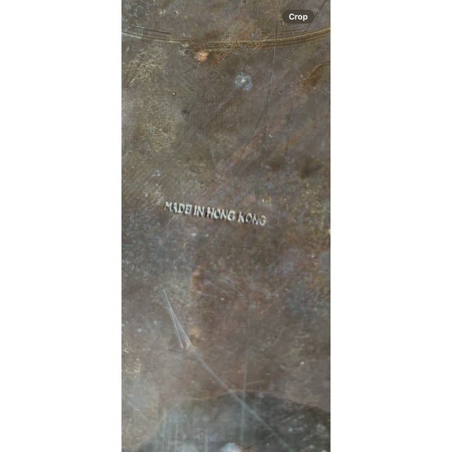 Set of 2 Large Vintage Chinese Foo Dog Brass Indoors Planters For Sale - Image 12 of 12