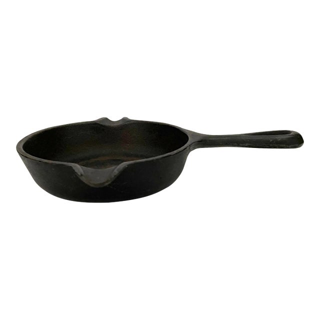 Mid 20th Century Cast Iron Skillet Ashtray For Sale