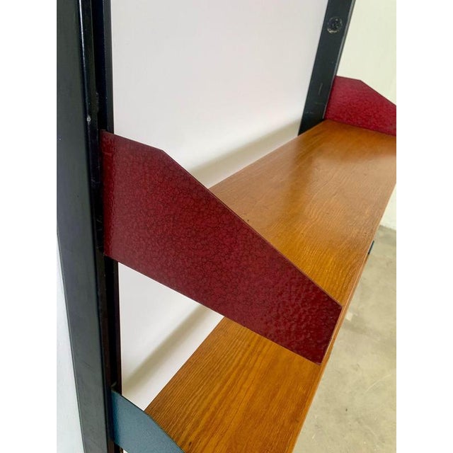 Floor-to-Ceiling Modular Bookcase attributed to Feal, Italy, 1950s For Sale - Image 12 of 16