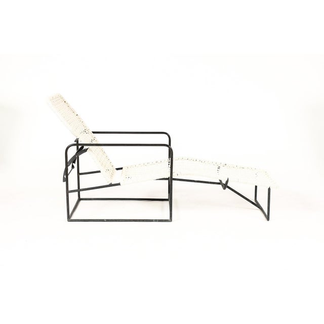 1990s Mid Century Bronze Patio Reclining Chaise Lounges – Kurt Voss Metals, Attributed For Sale In Los Angeles - Image 6 of 12