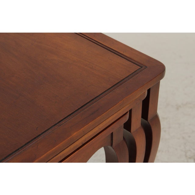 Henredon Cherry French Style Nesting Tables For Sale - Image 11 of 16