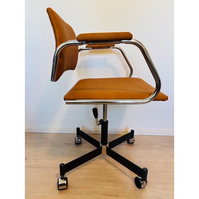 Metal Vintage Dijon Model K-380 Office Chair by Kovona, Czechoslovakia, 1970s For Sale - Image 7 of 11