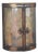 Brass Vitrine Wall Lamp with Curved Glass and Garden Scene Panel, 1950s For Sale