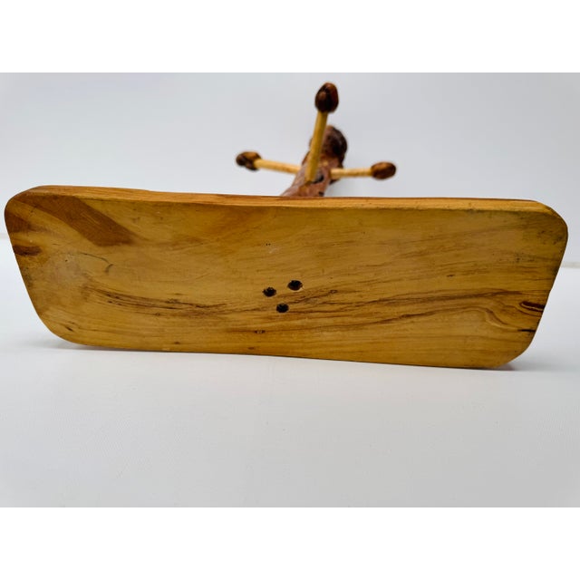 Handcrafted Burlwood Mug Tree, Artisan Live Edge Coffee Cup Holder Rack For Sale - Image 11 of 12