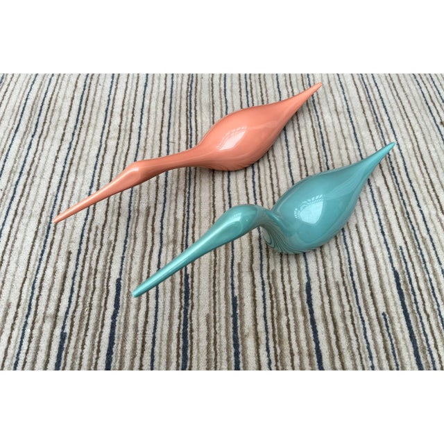 Jaru Large Postmodern Ceramic Birds Figurines by Jaru For Sale - Image 4 of 12