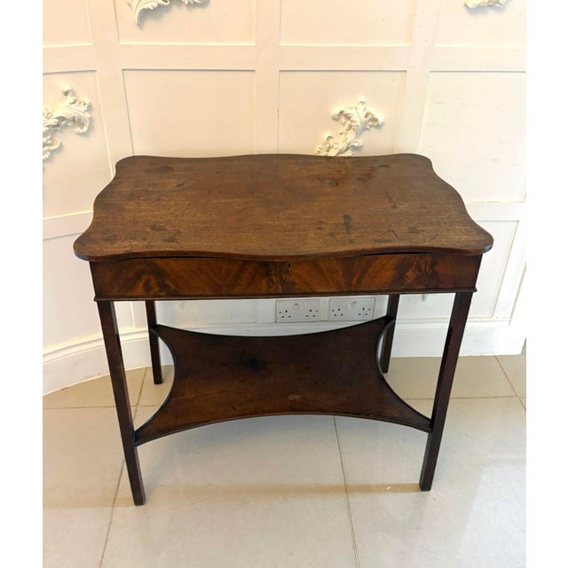 Antique Georgian Mahogany Dressing Table, 1780 For Sale - Image 10 of 12