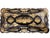 Gorgeous antique Georgian Chinoiserie game box. 12.5" long x 6" wide x 4 tall. 4 brass feet and two brass hinges. Black...