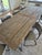 Rustic European Restoration Hardware Reclaimed Wood and Cast Iron Table For Sale - Image 3 of 3