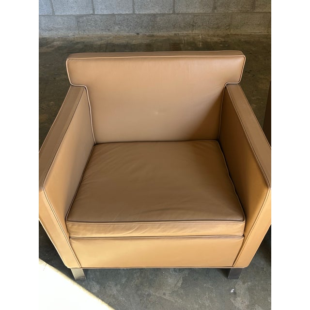 Tan 2000s Ludwig Mies Van Der Rohe for Knoll Krefeld Chairs- A Pair For Sale - Image 8 of 12
