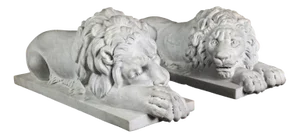 Danilo Cervietti after Canova, Lions, Late 20th Century, Marble, Set of 2
