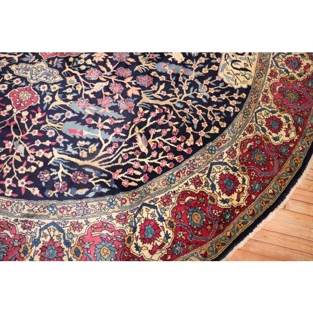 Antique Indian Pictorial Rug For Sale - Image 11 of 12