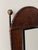 Contemporary Vintage Hand-Stitched Leather Mirror With Brass Finials | Greek Modernist, Circa 1960s–1970s For Sale - Image 3 of 4