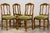 French Provincial Early 20th Century French Louis XV Walnut Dining Chairs With Moss Green Mohair, Set of 8 For Sale - Image 3 of 18