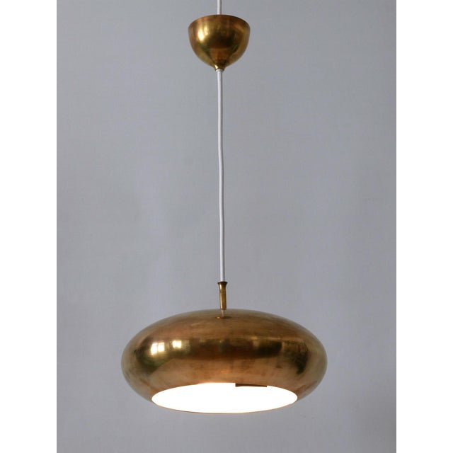 Mid-Century Modern Brass Pendant Lamp by Falkenbergs Belysning, Sweden, 1960s For Sale - Image 11 of 18