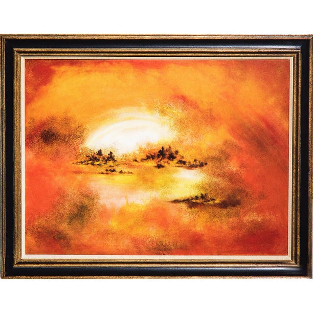Hiroshi Honda, Sunset Oil Painting For Sale
