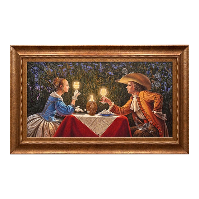 Michael Cheval “Delighted by the Light” Signed Limited Edition Giclée on Canvas 22/100 For Sale