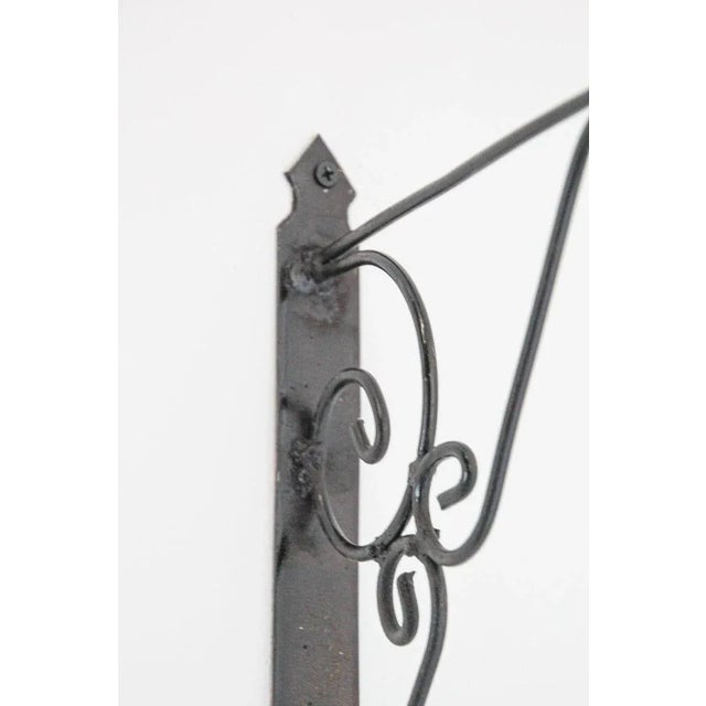 Late 20th Century Wall Mounted Iron Bracket for Lanterns or Signs For Sale - Image 5 of 13