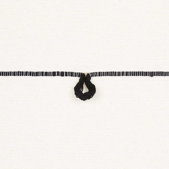 Contemporary Sample - Schumacher Globo Knotted Hand Woven Fabric in Black For Sale - Image 3 of 4