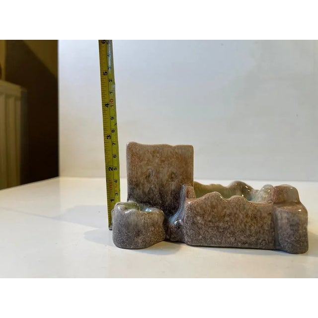 Smokers Station Lagoon in Glazed Ceramic from Michael Andersen & Son, 1950s For Sale - Image 10 of 11