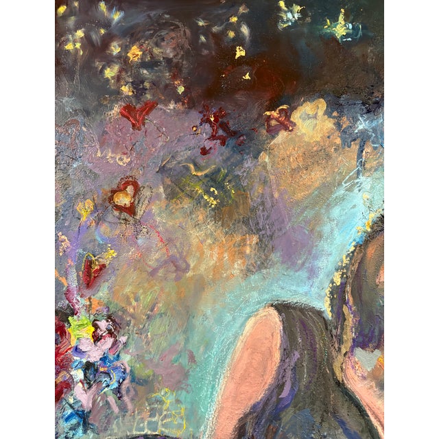 “Dreaming", Figurative Original Oil Paintings, Statement Piece, One-of-a-Kind For Sale - Image 10 of 14