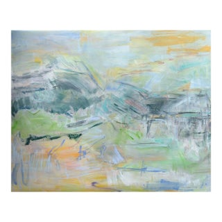 "Sitka" by Trixie Pitts Large Abstract Landscape Oil Painting For Sale
