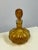 Mid-Century Modern Vintage Diamond Star Amber Ribbed Glass Decanter For Sale - Image 3 of 12