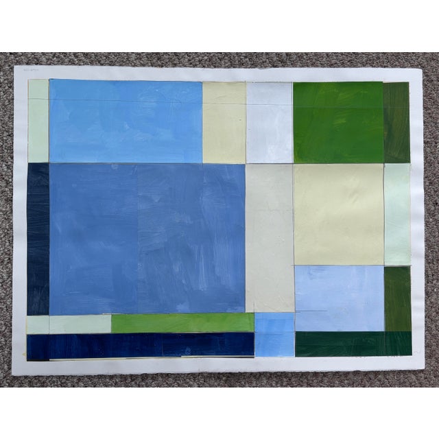 Discover the allure of contemporary art with this stunning 22x30" original collage painting, expertly crafted to bring...
