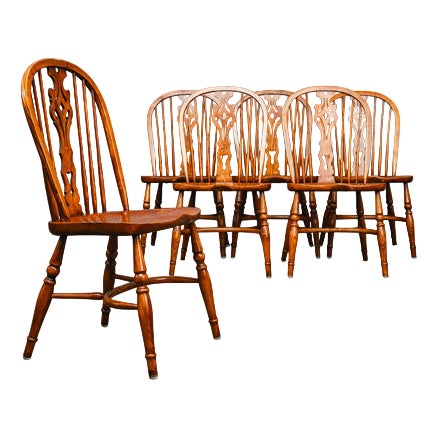 English Style Chairs, Set of 6 For Sale