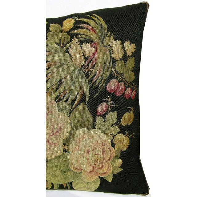 Textile Circa 1880 Antique French Needlepoint Pillow For Sale - Image 7 of 9