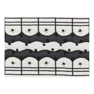 Sample - Schumacher Perla Tape in Noir For Sale