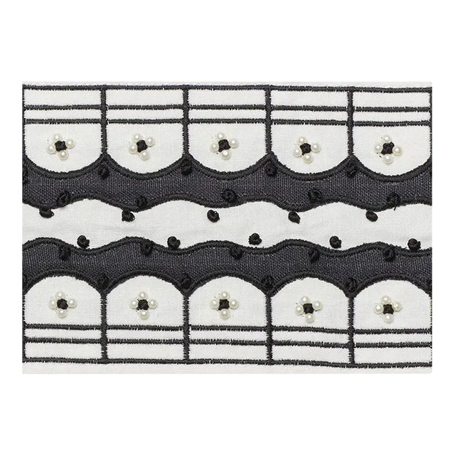 Sample - Schumacher Perla Tape in Noir For Sale
