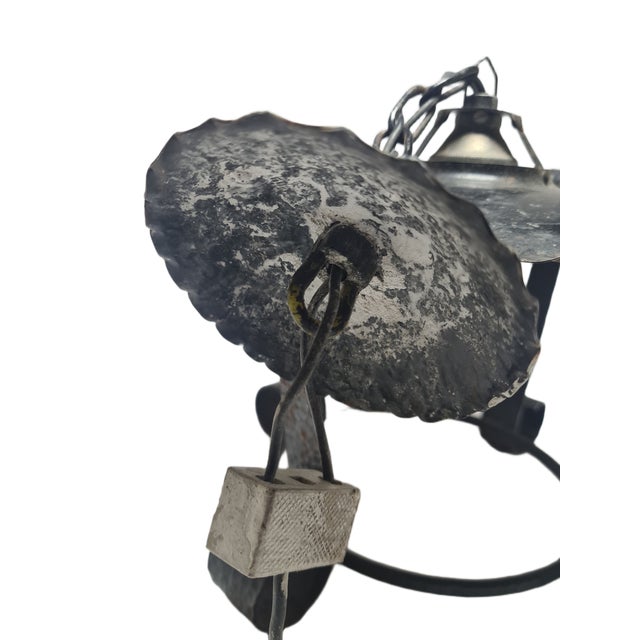 Brutalist Pendant Lamp, Poland, 1970s For Sale - Image 9 of 13