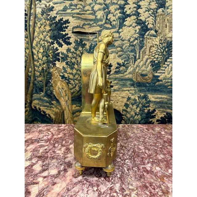 Metal Melancholy Love Pendulum, Empire Period, 19th Century, circa 1800 For Sale - Image 7 of 9