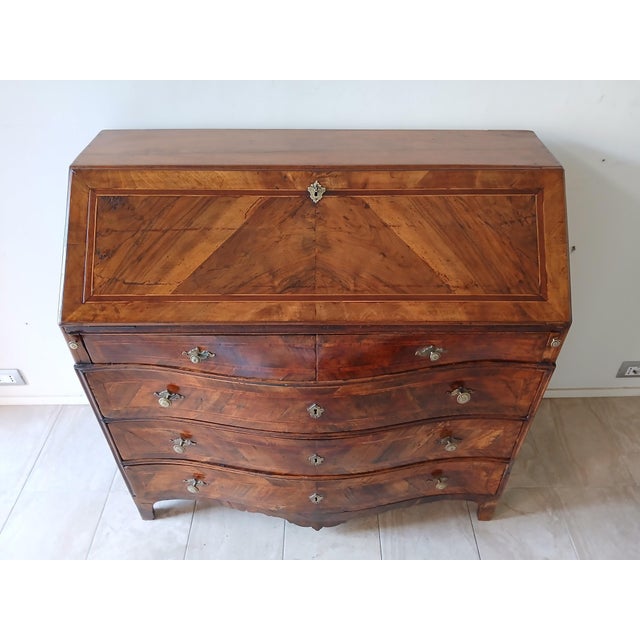 Wood 18th Century Louis XVI Drop Leaf Chest of Drawers For Sale - Image 7 of 15